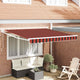 Auvent Vidaxx orange et marron 350 x 250 x 165 cm polyester