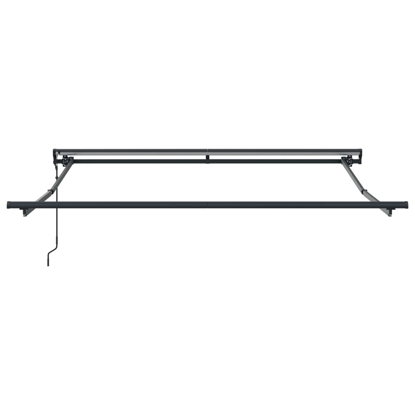Vidaxx parasol pliable orange et noir 350 x 250 cm