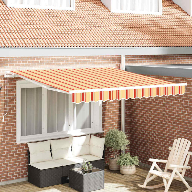 Auvent Vidaxx jaune et orange 350 x 250 x 165 cm polyester