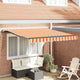 Vidaxx parasol pliable jaune et orange 350 x 250 cm
