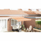 Auvent Vidaxx jaune et orange 350 x 250 x 165 cm polyester