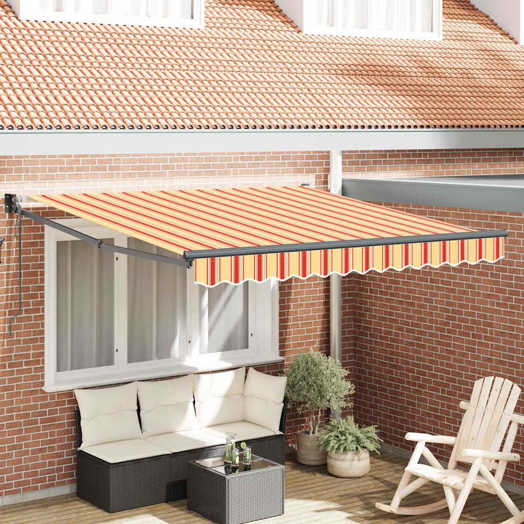 Auvent Vidaxx jaune et orange 350 x 250 x 165 cm polyester