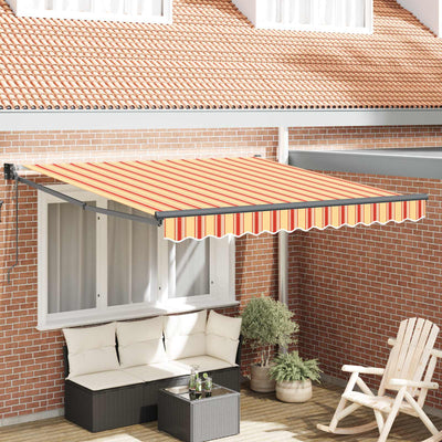 Auvent Vidaxx jaune et orange 350 x 250 x 165 cm polyester