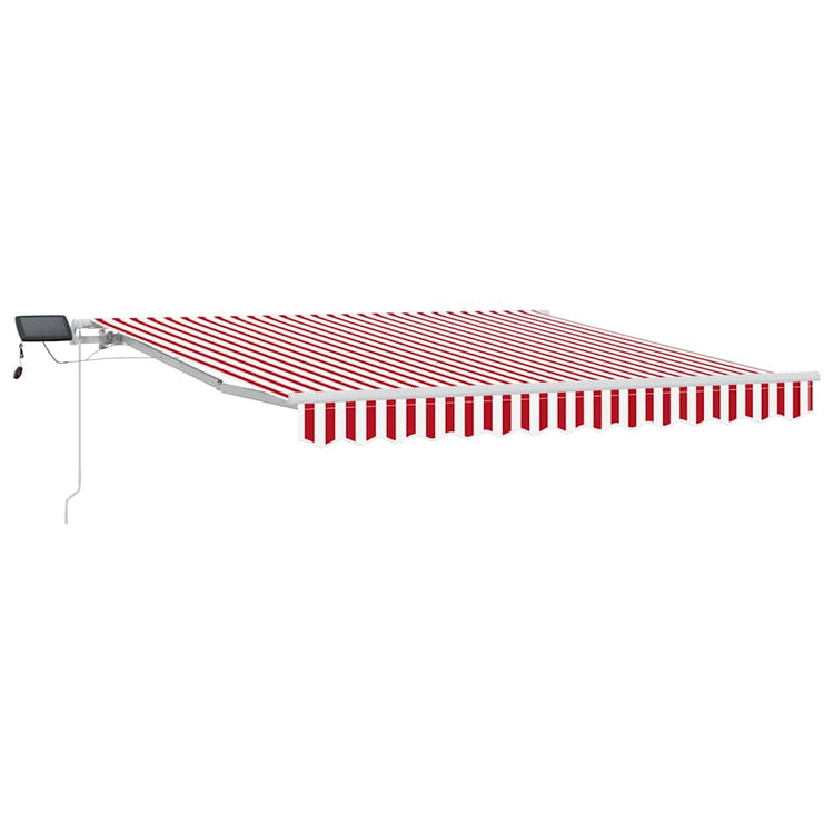 Vidaxx parasol pliant rouge et blanc 350 x 250 cm tissu et acier