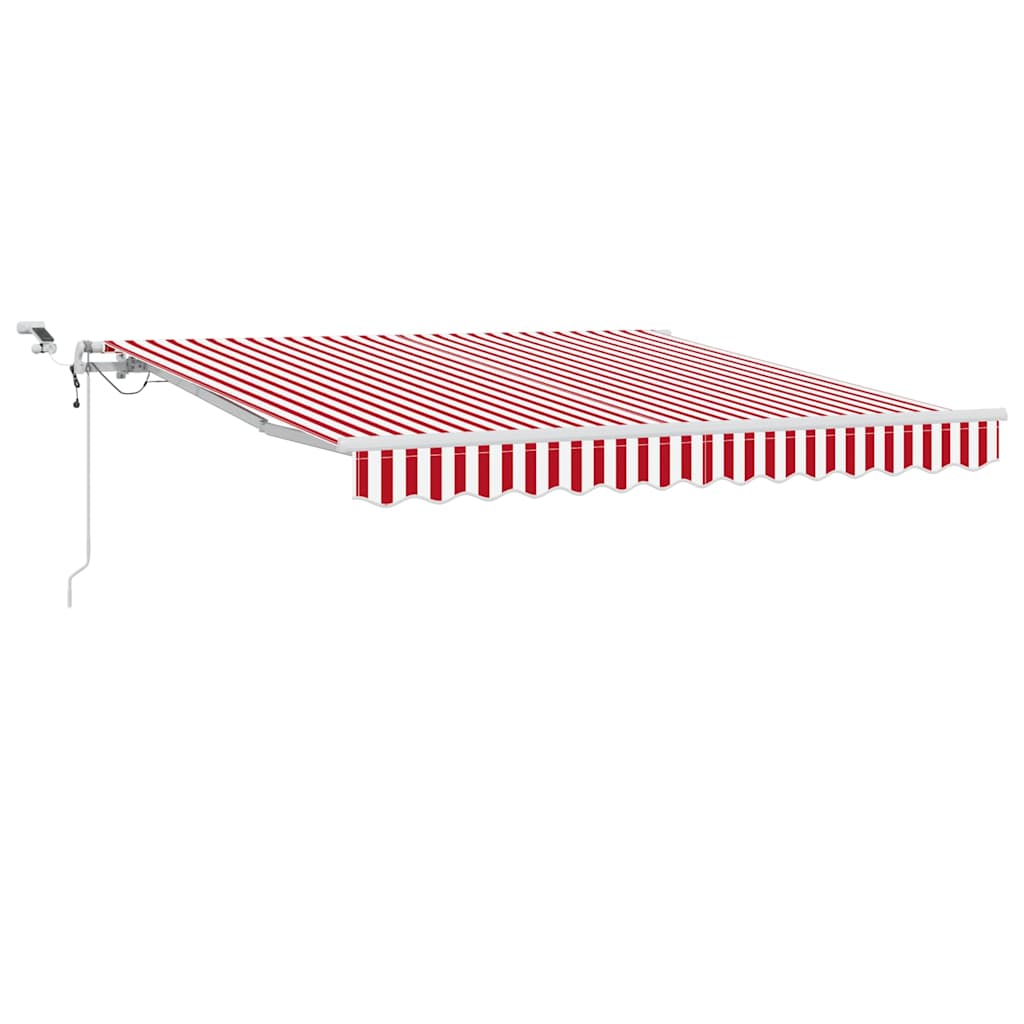 Vidaxx parasol pliable rouge et blanc 350 x 250 cm