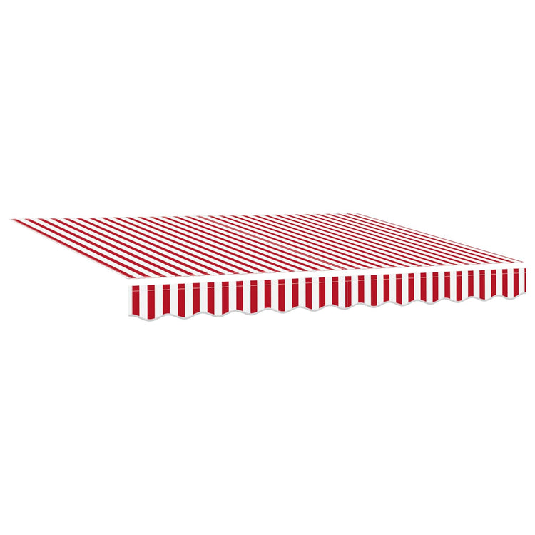 Vidaxx parasol pliable rouge et blanc 350 x 250 cm en tissu