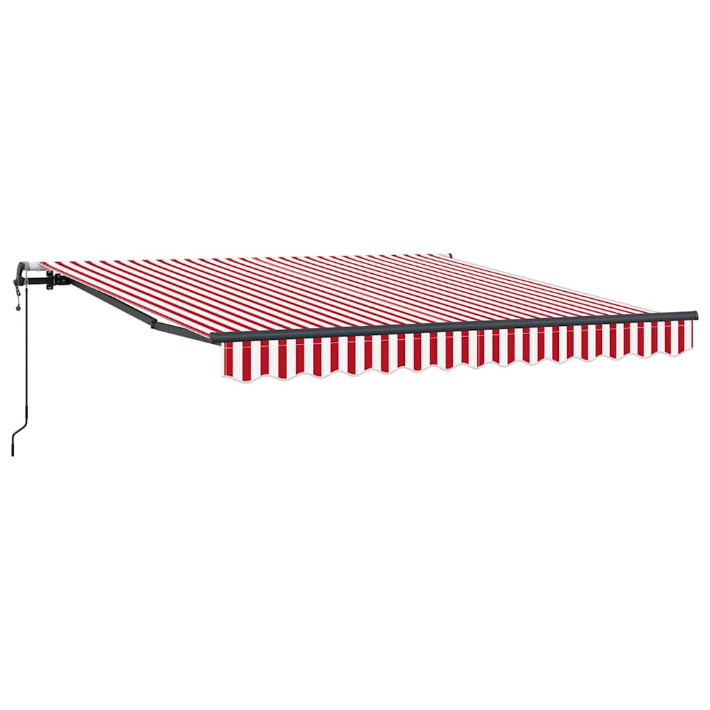 Vidaxx parasol pliable rouge et blanc 350 x 250 cm