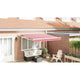 Vidaxx parasol pliable rouge et blanc 350 x 250 cm