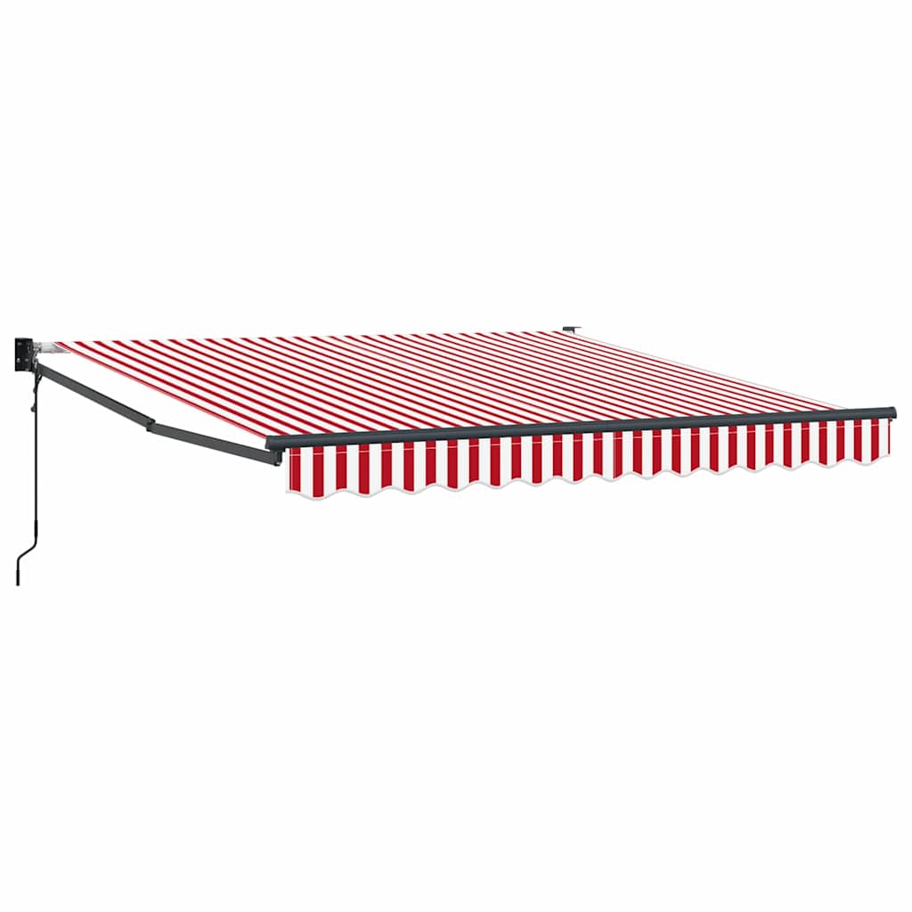 Vidaxx parasol pliable rouge et blanc 350 x 250 cm