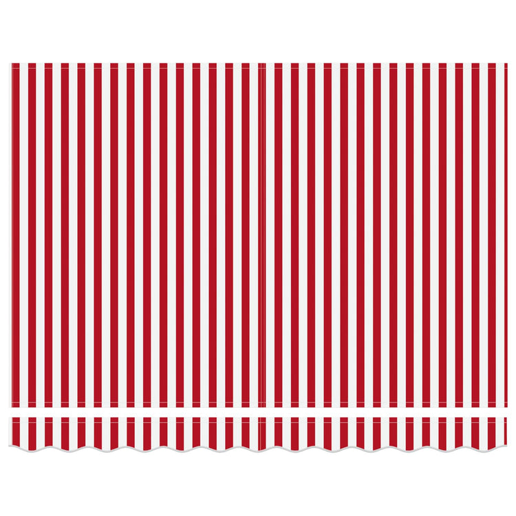 Vidaxx parasol pliable rouge et blanc 350 x 250 cm