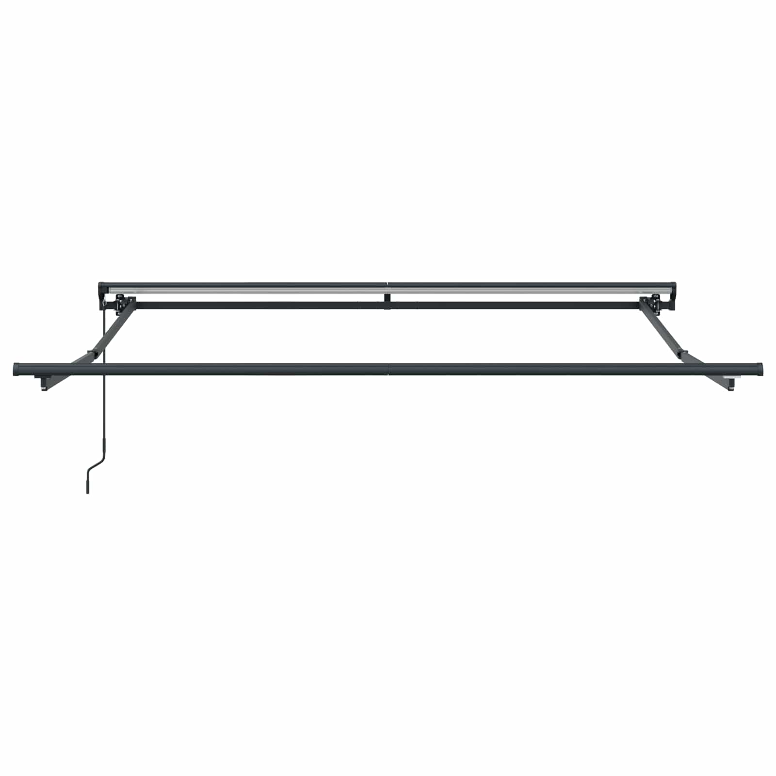 Vidaxx parasol pliable rouge et blanc 350 x 250 cm