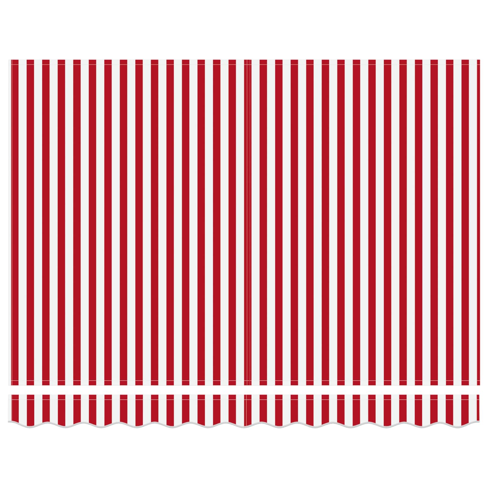 Vidaxx parasol pliable rouge et blanc 350 x 250 cm