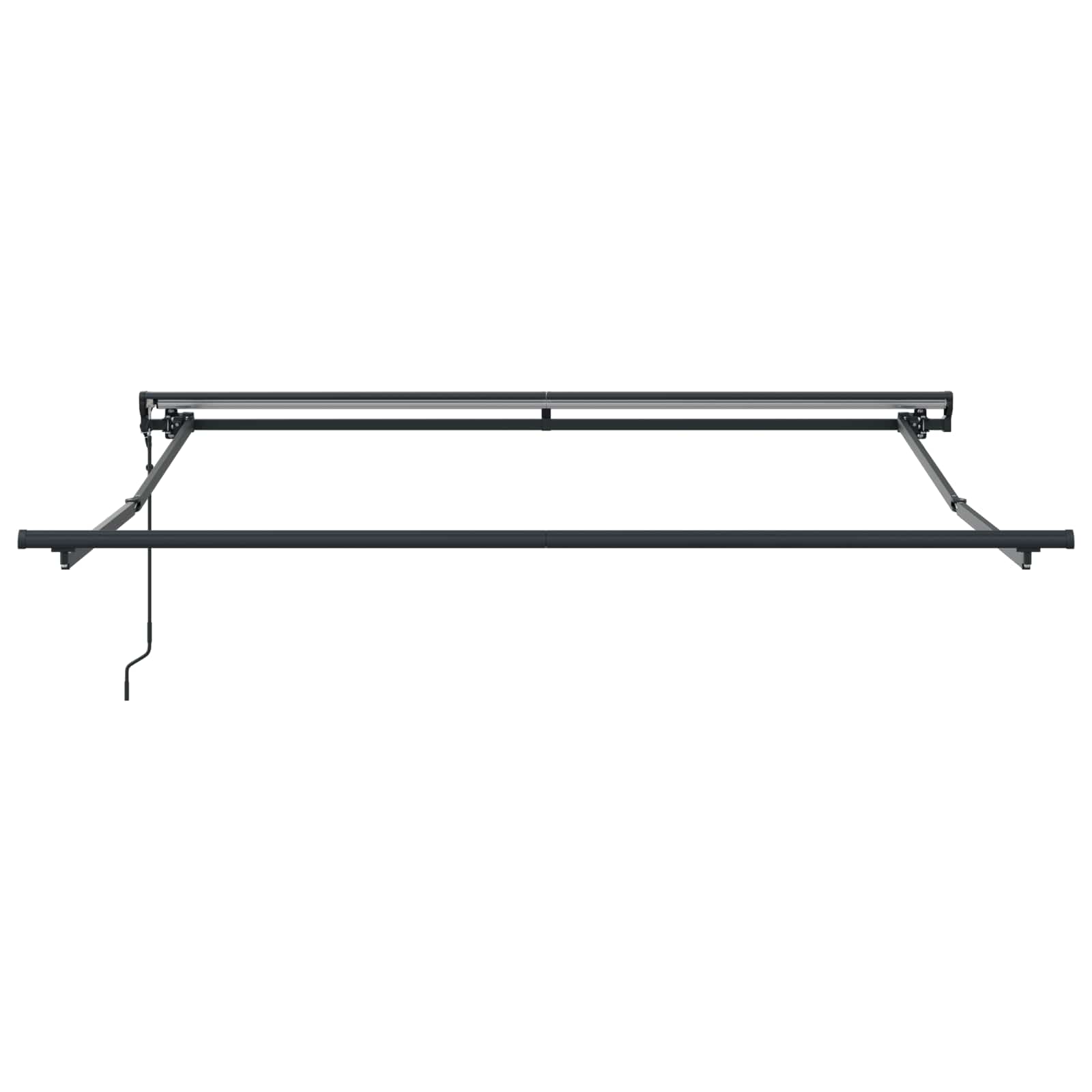 Vidaxx parasol pliable rouge et blanc 350 x 250 cm