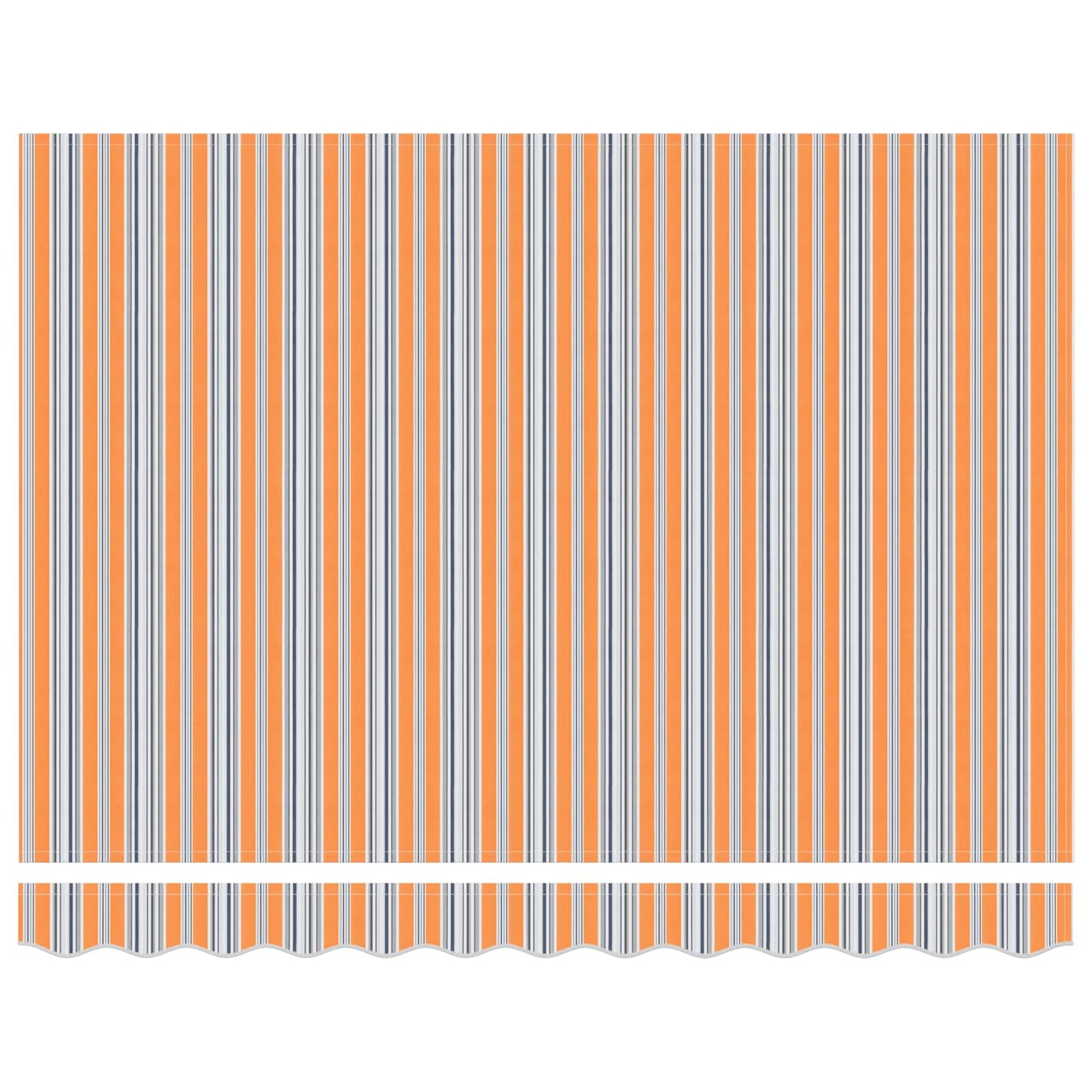 Vidaxx parasol pliable bleu et orange 350 x 250 cm