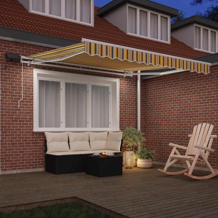 Auvent pliant Vidaxx avec tissu 350 x 250 cm