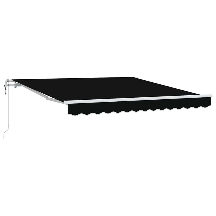 Vidaxx parasol pliable noir 350 x 250 cm en tissu