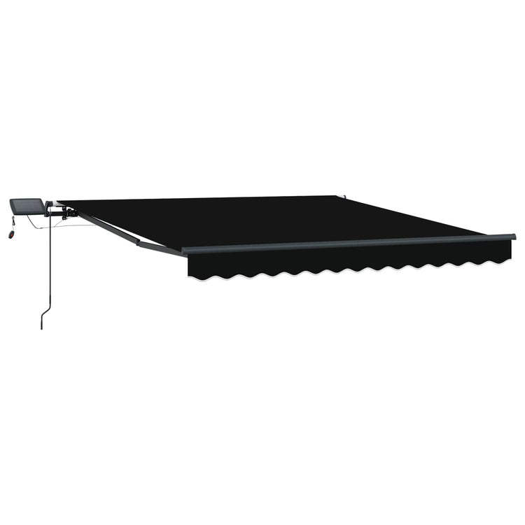 Vidaxx parasol pliable noir 350 x 250 cm en tissu