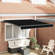 Vidaxx parasol pliant noir 350 x 250 cm tissu et aluminium