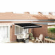 Vidaxx parasol pliable noir 350 x 250 cm en tissu