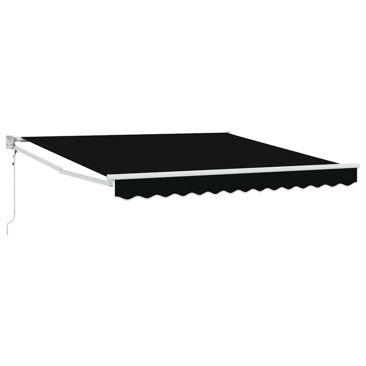 Vidaxx parasol pliable noir 350 x 250 cm en tissu