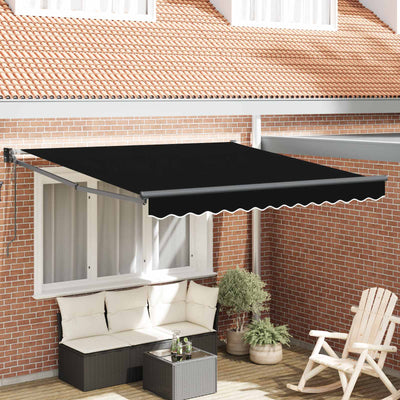 Vidaxx parasol pliable noir 350 x 250 cm