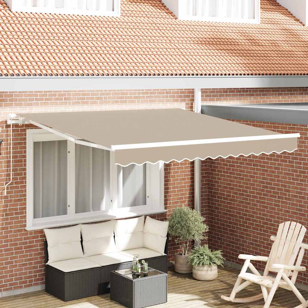 Vidaxx parasol pliable beige 350 x 250 cm