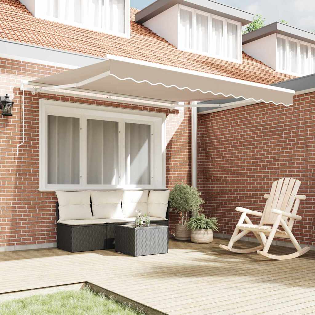 Vidaxx parasol pliable beige 350 x 250 cm