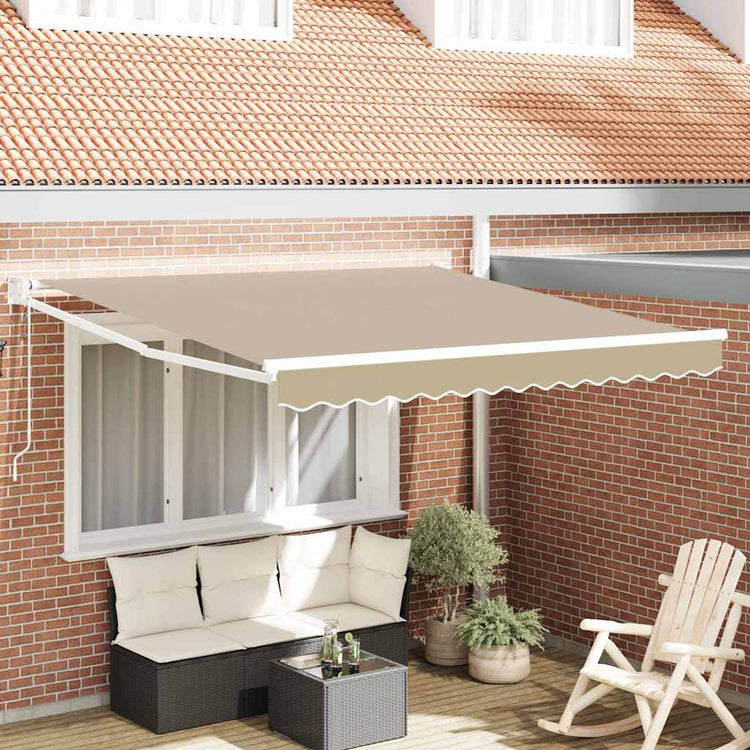 Vidaxx parasol pliable beige 350 x 250 cm