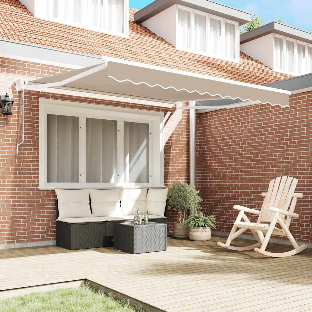 Vidaxx parasol pliable beige 350 x 250 cm