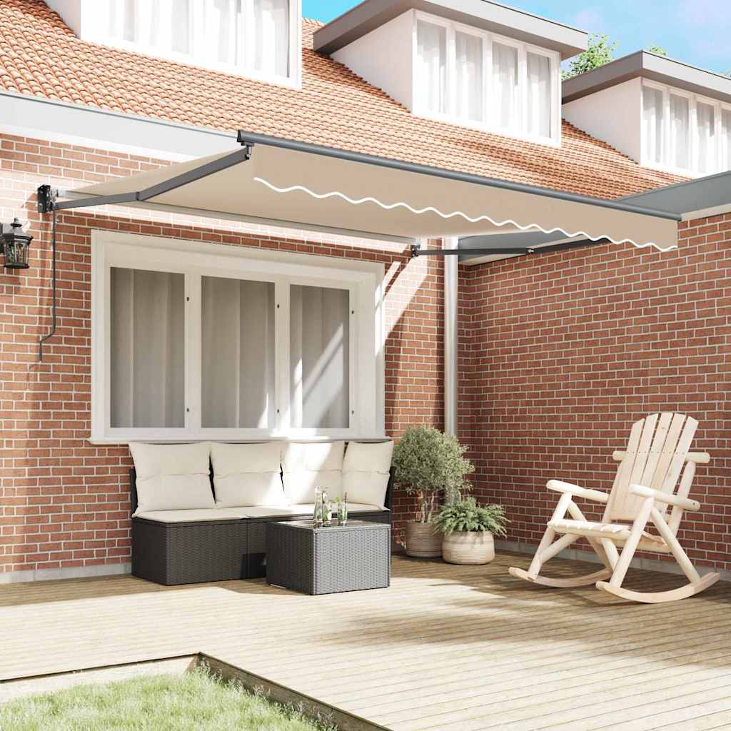 Vidaxx parasol pliable beige 350 x 250 cm