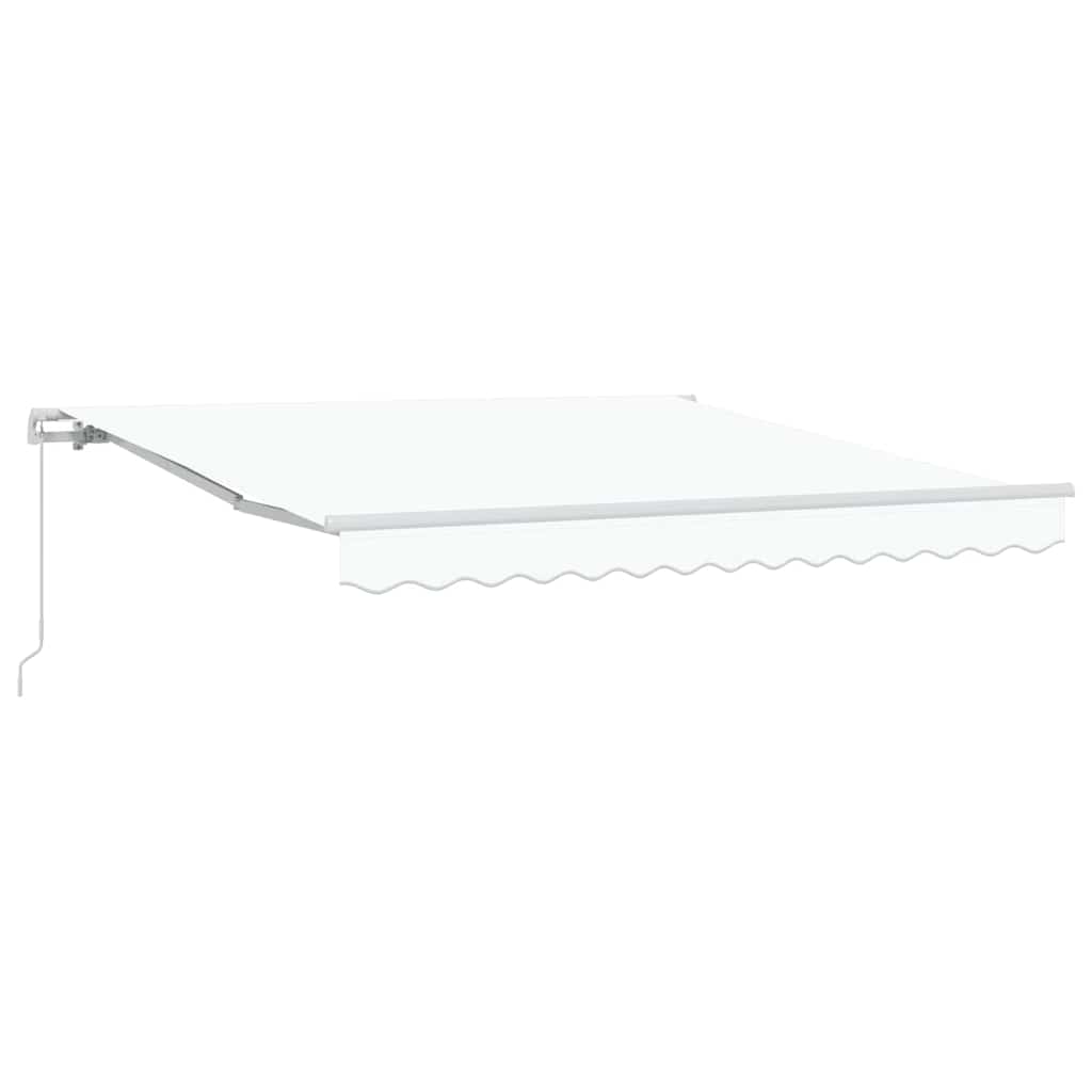 Vidaxx parasol pliant blanc 350 x 250 cm polyester et aluminium