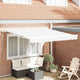 VidaXL parasol pliant blanc 350 x 250 cm en tissu