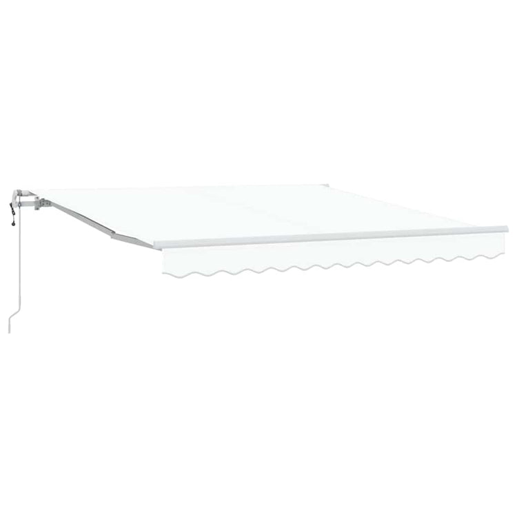 VidaXL parasol pliant blanc 350 x 250 cm en tissu