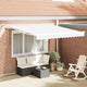 Vidaxx parasol pliant blanc 350 x 250 cm polyester et métal