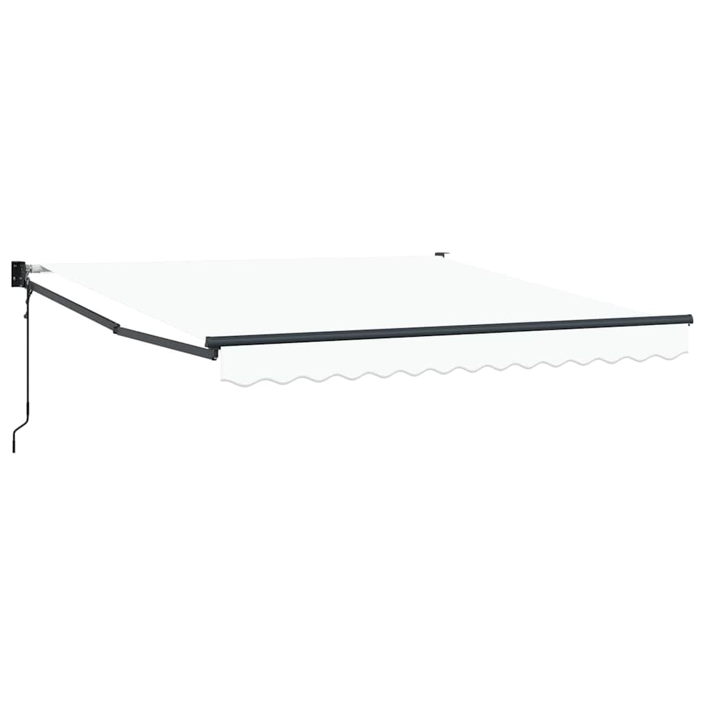 Vidaxx parasol pliant blanc 350 x 250 cm polyester et aluminium