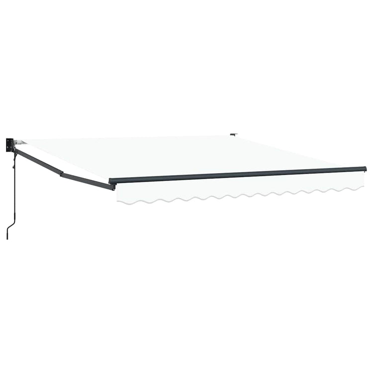 Vidaxx parasol pliant blanc 350 x 250 cm polyester et aluminium