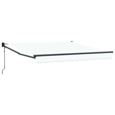 Vidaxx parasol pliant blanc 350 x 250 cm polyester et aluminium