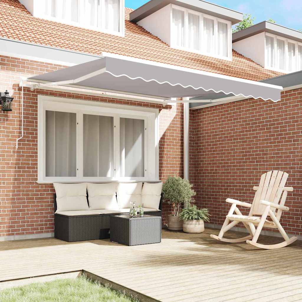 Vidaxx parasol pliable gris clair 350 x 250 cm