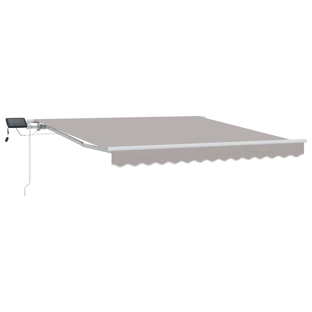 Vidaxx parasol pliant gris clair 350 x 250 cm tissu et acier
