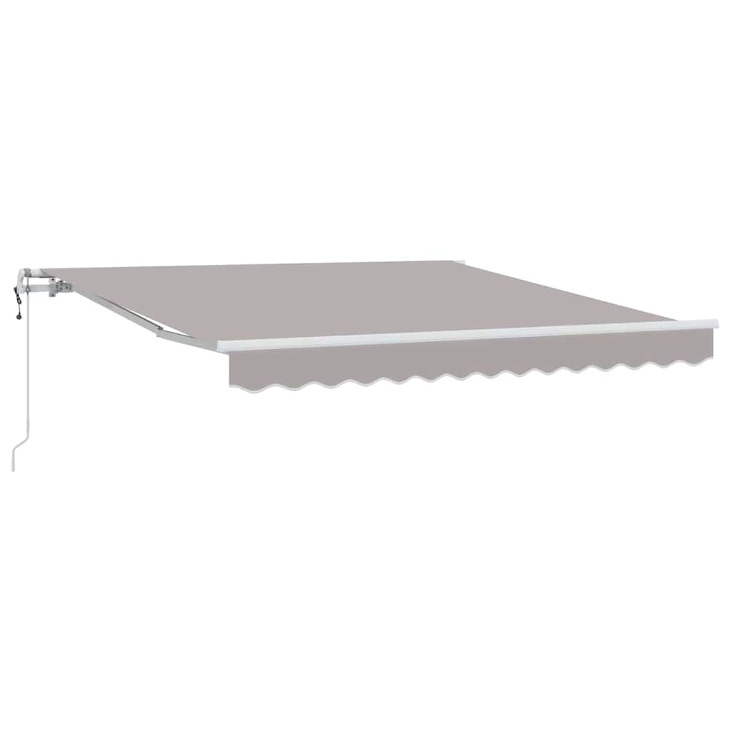 Vidaxx parasol pliant gris clair 350 x 250 cm en tissu