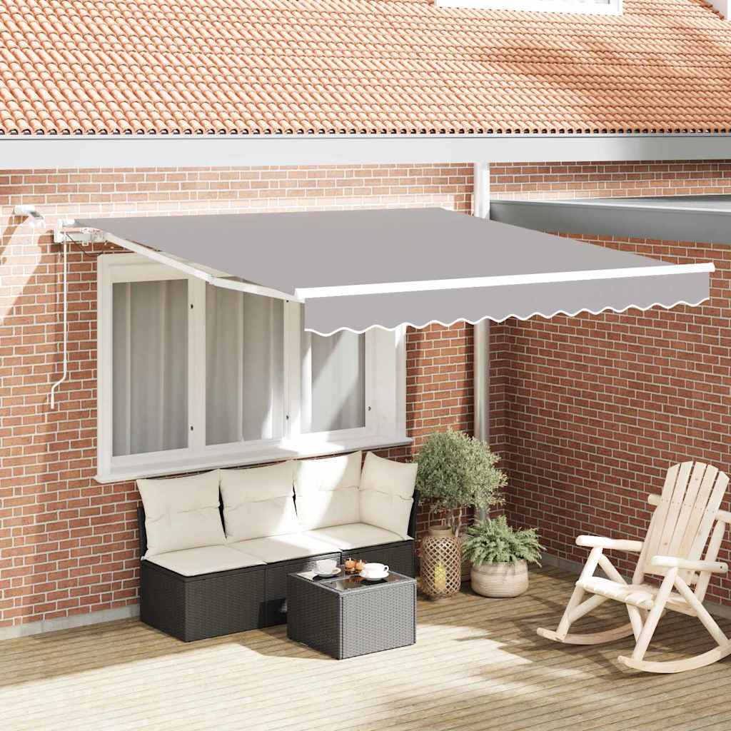 Vidaxx parasol pliable gris clair 350 x 250 cm