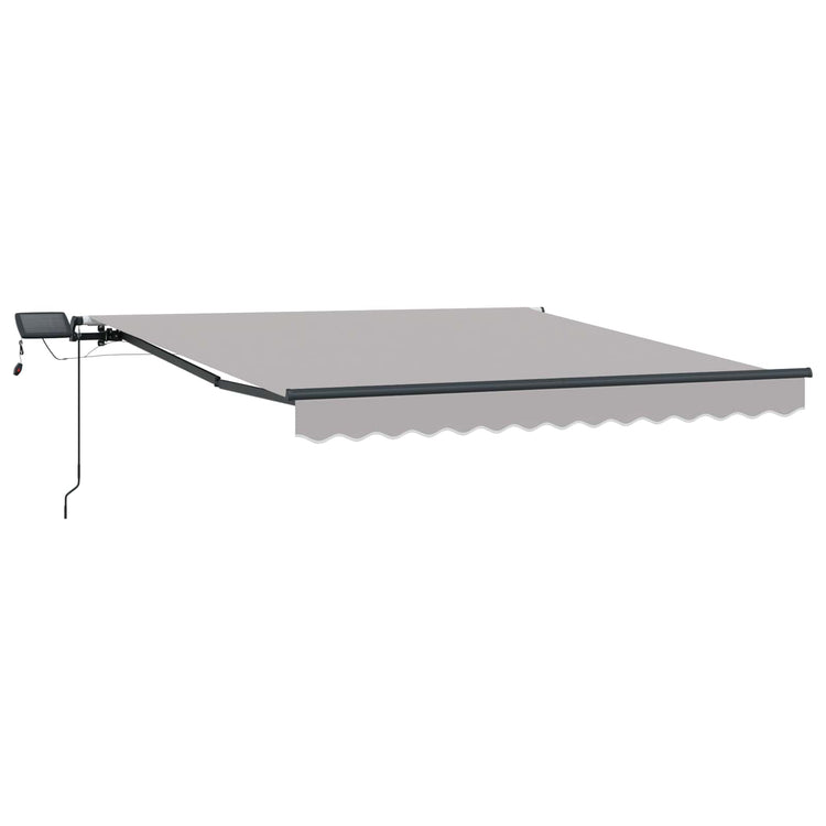 Vidaxx parasol pliant gris clair 350 x 250 cm en tissu