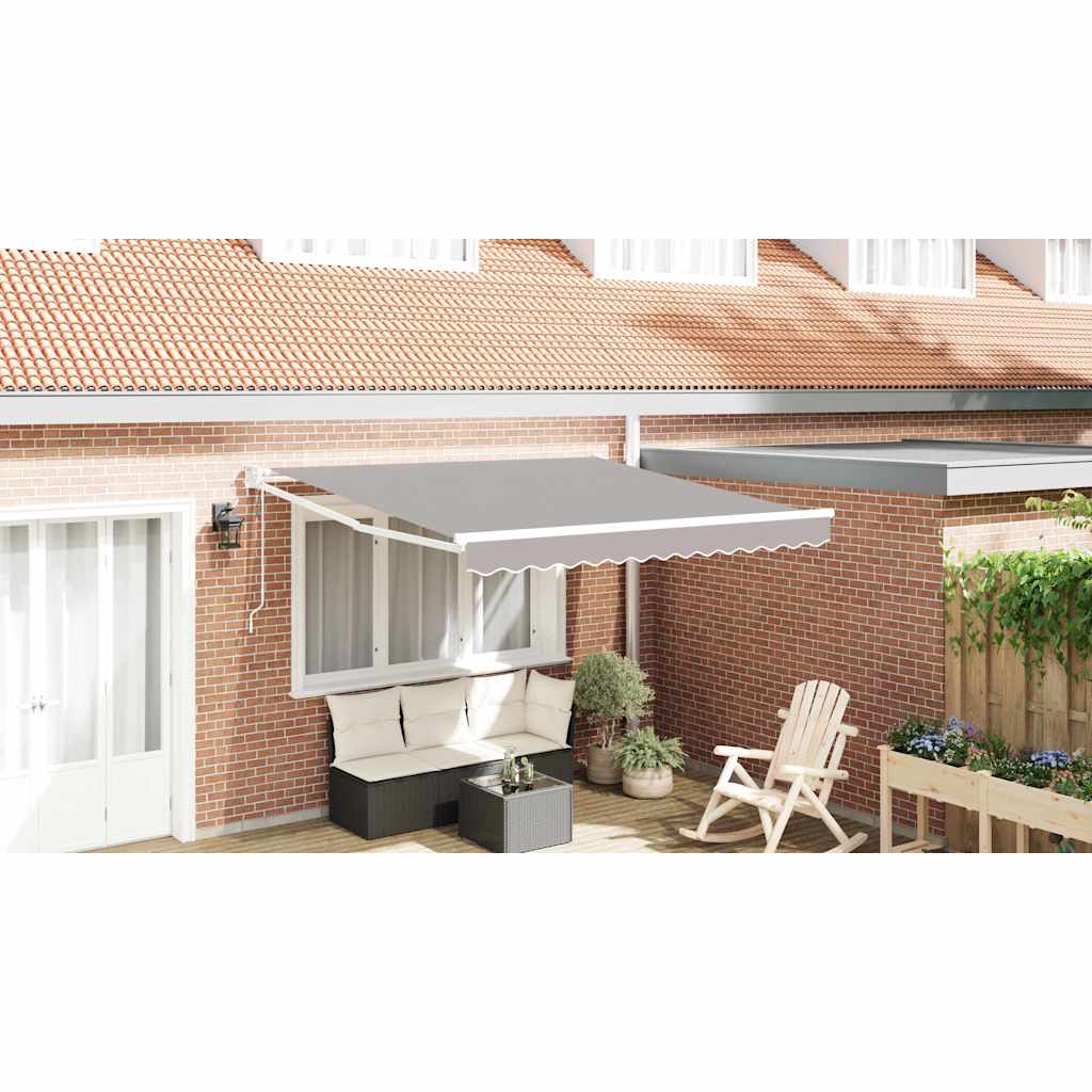 Vidaxx parasol pliable gris clair 350 x 250 cm