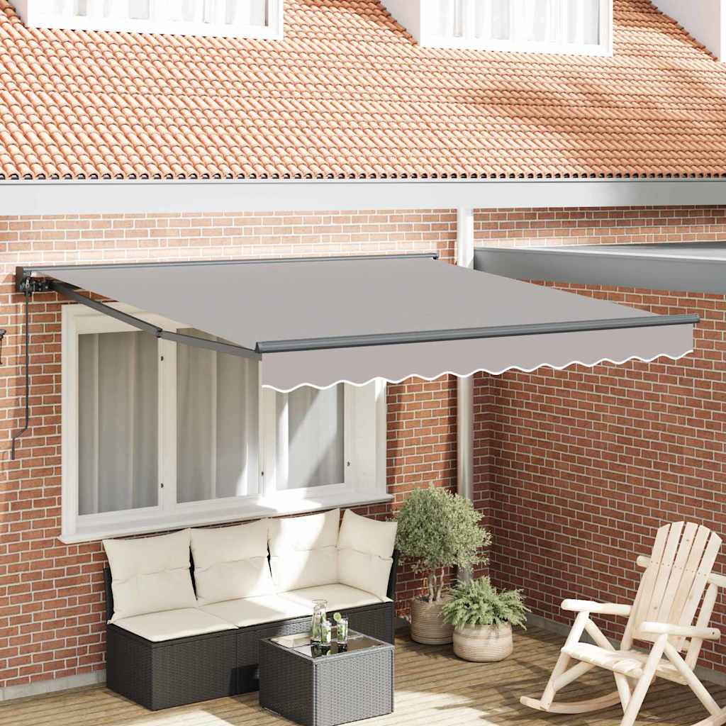 Vidaxx parasol pliable gris clair 350 x 250 cm