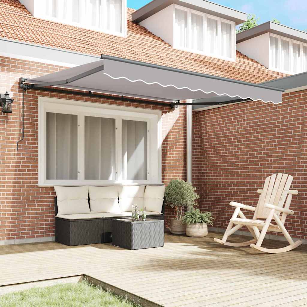 Vidaxx parasol pliable gris clair 350 x 250 cm