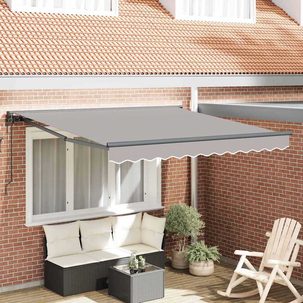 Vidaxx parasol pliable gris clair 350 x 250 cm