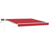 Vidaxx parasol pliable rouge 350 x 250 cm tissu et acier
