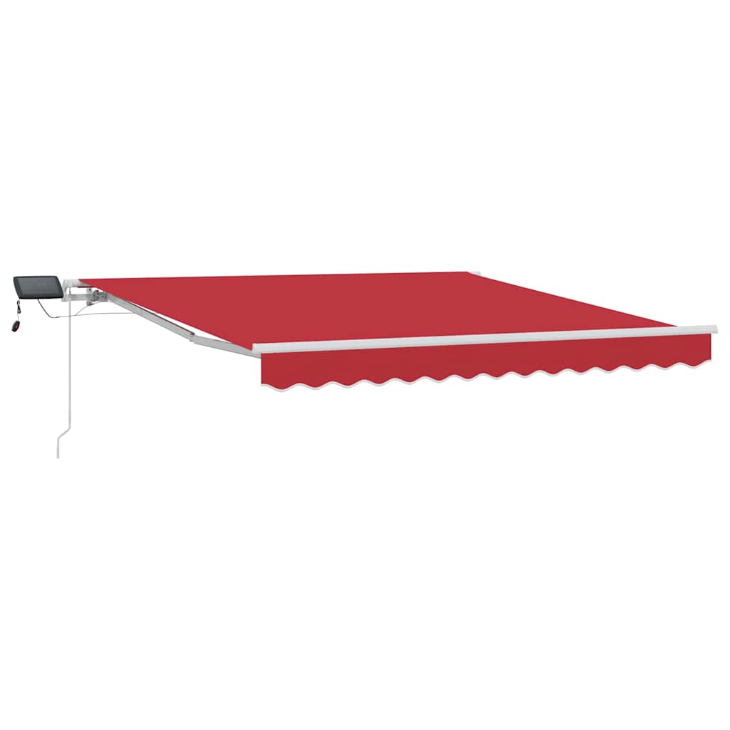 Vidaxx parasol pliable rouge 350 x 250 cm tissu et acier