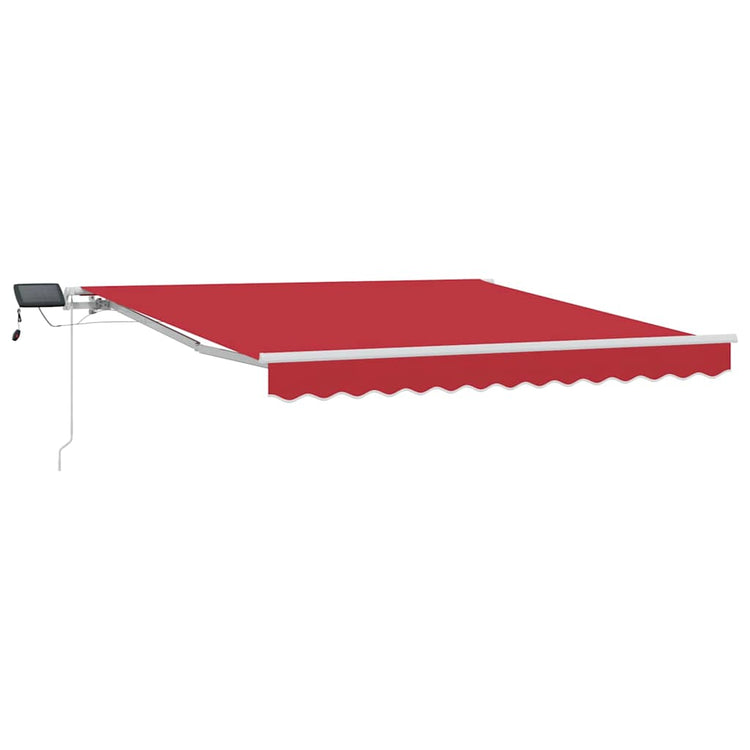 Vidaxx parasol pliable rouge 350 x 250 cm tissu et acier