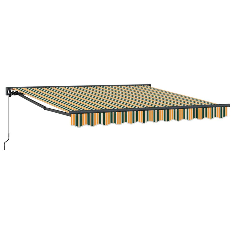 Vidaxx parasol pliable vert et jaune 350 x 250 cm